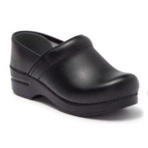 DANSKO Professional Black Leather Clog Size 38 (US size 8)